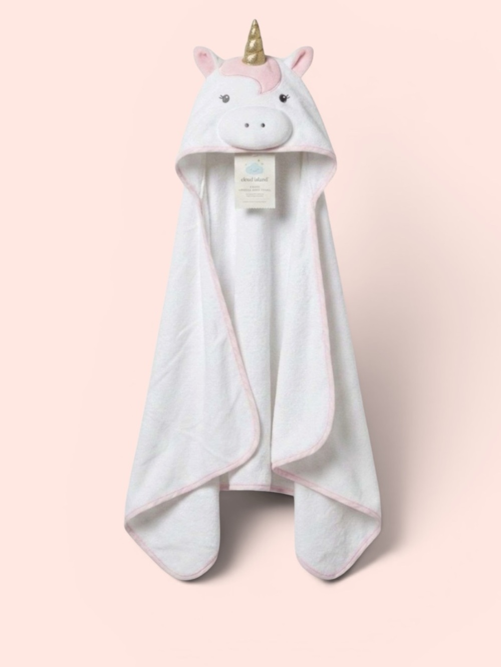 Cloud Island Unicorn Infant Hooded Towel - 30 x 30 in